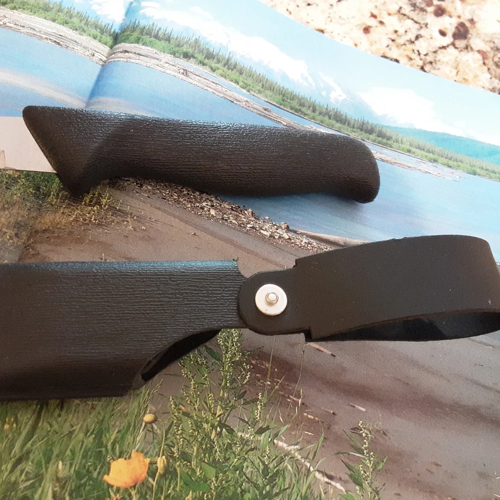1990'S AMERICAN ANGLER USA FISH FILLET KNIFE WITH SHEATH, SURGICAL STEEL BLADE